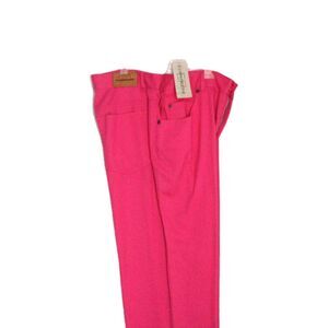 Evan Picone Twill Pants Straight Leg Pink High Waist 5 Pocket Size 10 NWT